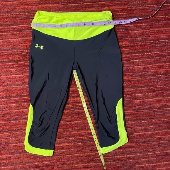 Under armour crop tights leggings neon - Picture 4 of 5